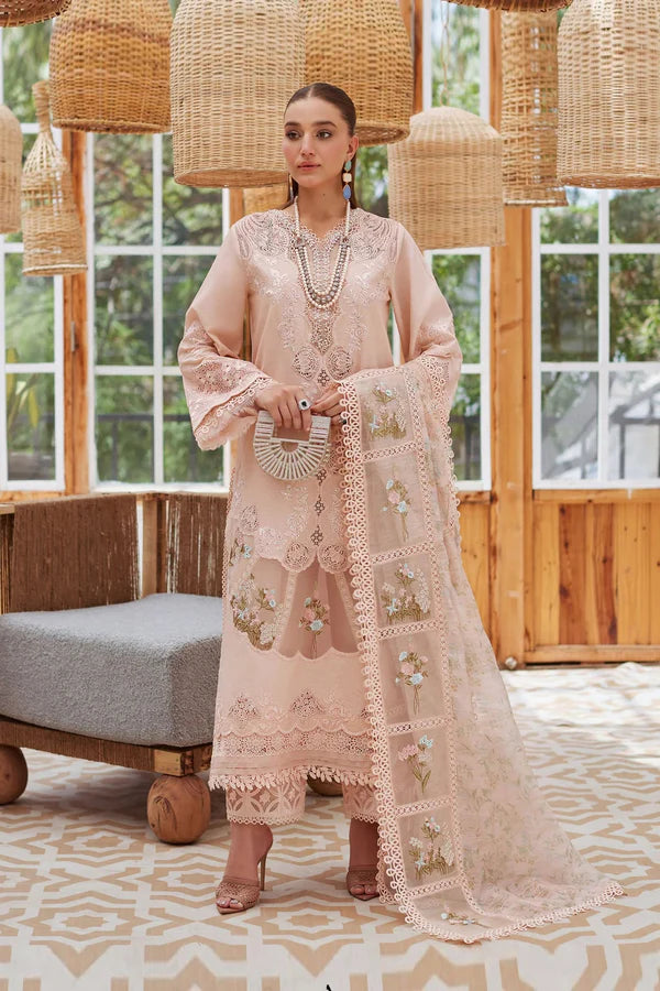 Crimson Luxury Lawn Embroidered Chikankari 3 Piece Unstitched Beyond the Garden.CR-06