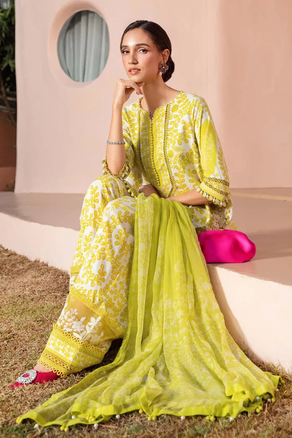 Maria B Luxury Eid Lawn Embroidered Unstitched 3 Piece MB-020