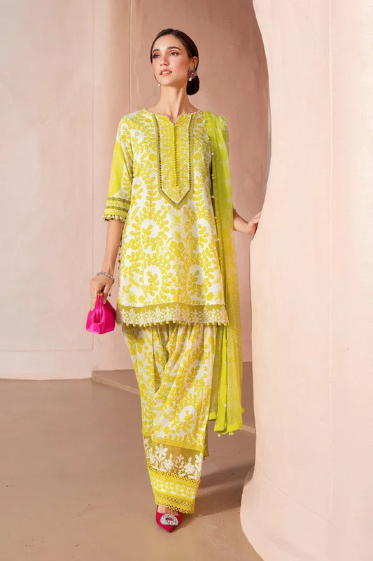 Maria B Luxury Eid Lawn Embroidered Unstitched 3 Piece MB-020