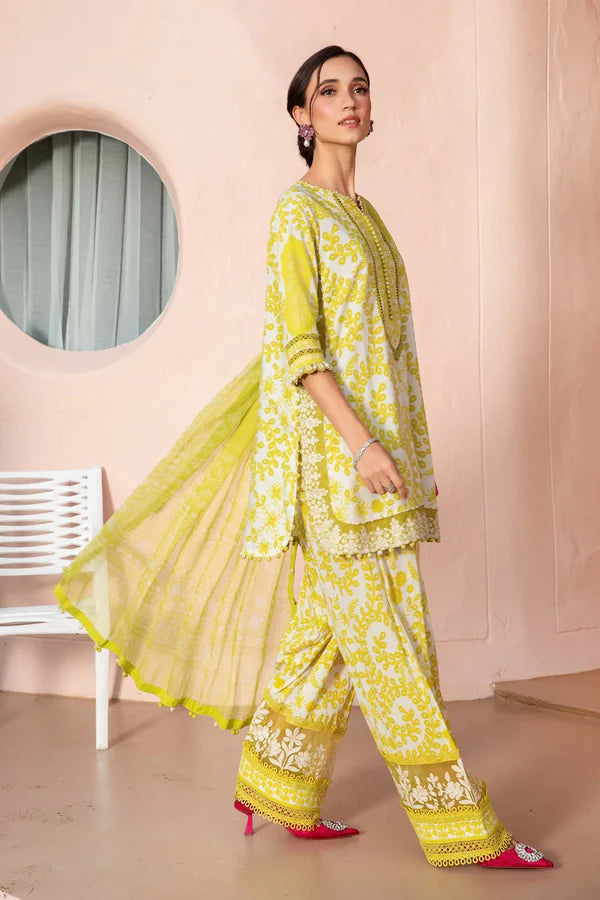 Maria B Luxury Eid Lawn Embroidered Unstitched 3 Piece MB-020