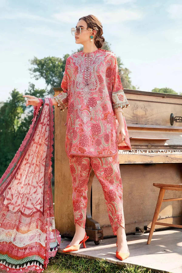 Maria.B Luxury Lawn Embroidered 3 Piece Unstitched MPT MB-16