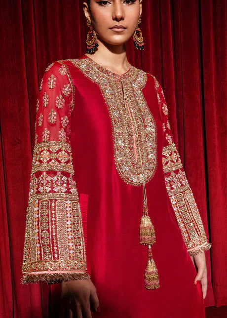 Hussain Rehar Luxury Silk Embroidered Collection The Guestlist AIMER HR-01