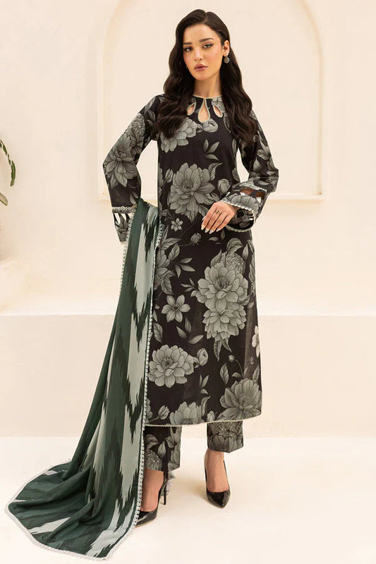 Farasha Luxury Lawn Embroidered 3 Piece Unstitched Summer Whisper - Aylin