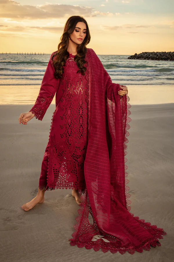 Rang Rasiya Premium Embroidered Lawn Unstitched 3Pc Suit ALAYA Eid Collection.RR-01