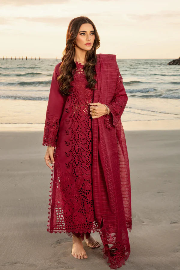 Rang Rasiya Premium Embroidered Lawn Unstitched 3Pc Suit ALAYA RR-02