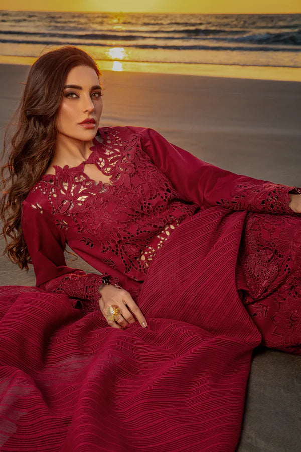 Rang Rasiya Premium Embroidered Lawn Unstitched 3Pc Suit ALAYA Eid Collection.RR-01