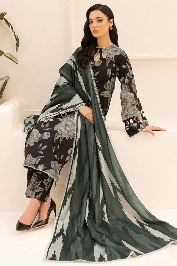 Farasha Luxury Lawn Embroidered 3 Piece Unstitched Summer Whisper - Aylin