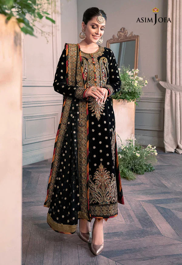 Asim Jofa - Makhmal Royal Velvet Collection Unstitched 3 Pc.AJ-02