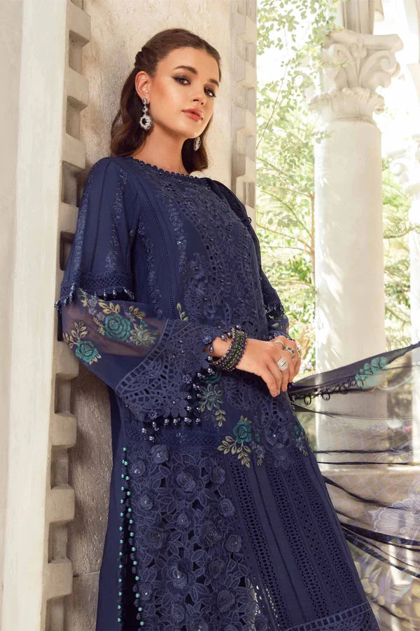 Maria.B Luxury Lawn Embroidered 3 Piece Unstitched Eid Lawn-MB-013