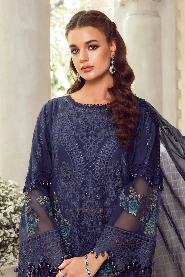 Maria.B Luxury Lawn Embroidered 3 Piece Unstitched Eid Lawn-MB-013