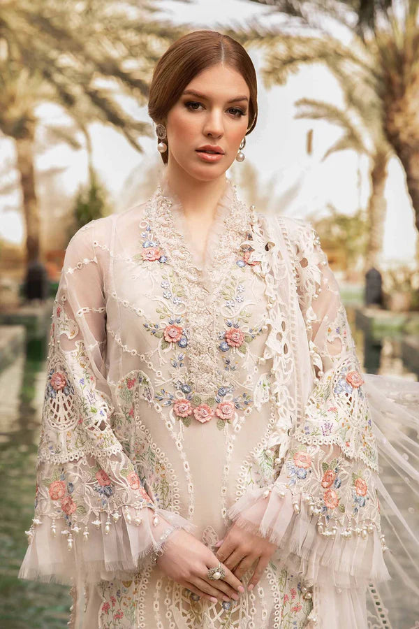 Maria.B Luxury Lawn Embroidered 3 Pc Unstitched D-2405-A Eid Collection.MB-012