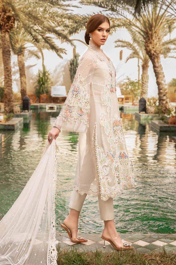 Maria.B Luxury Lawn Embroidered 3 Pc Unstitched D-2405-A Eid Collection.MB-012