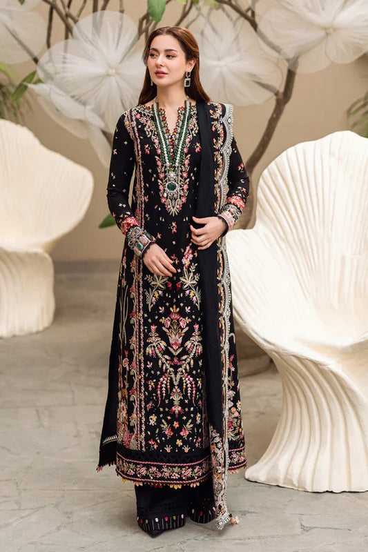 Qalamkar Luxury Lawn Embroidered 3 Piece Unstitched QK-06