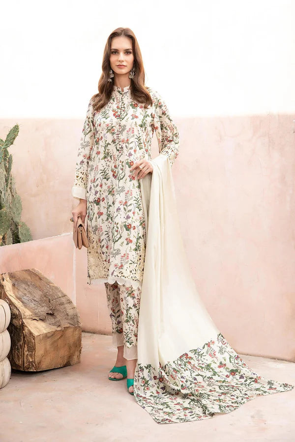 Maria.B Mprints Luxury Lawn Collection Unstitched 3 Pieces