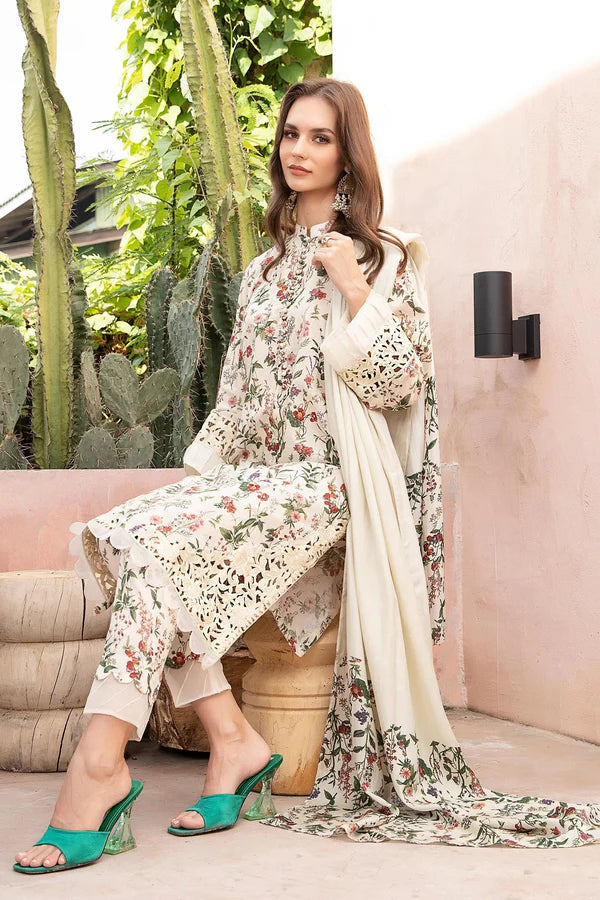 Maria.B Mprints Luxury Lawn Collection Unstitched 3 Pieces