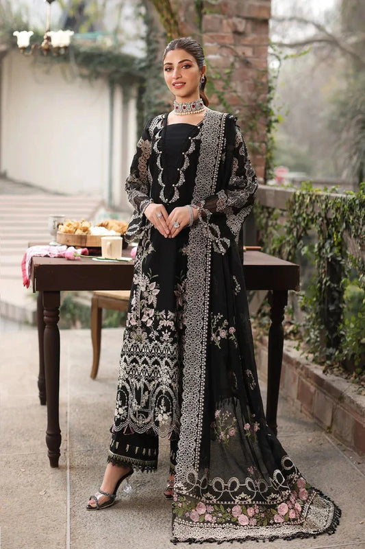 Kahf Luxury Lawn Embroidered 3 Piece Unstitched KF-01