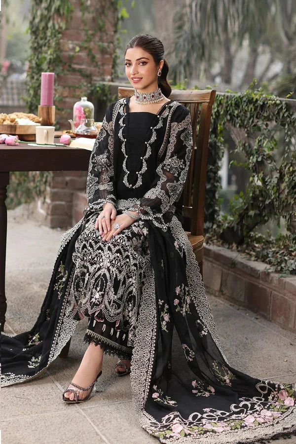 Kahf Luxury Lawn Embroidered 3 Piece Unstitched KF-01