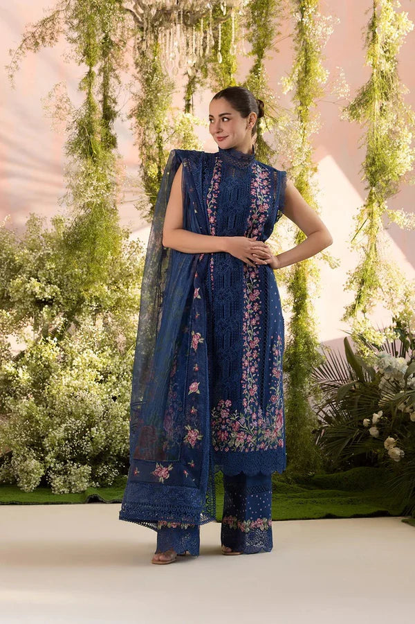 Sobia Nazir Luxury Lawn Embroidered 3 Piece Unstitched SN-02