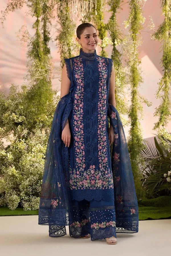 Sobia Nazir Luxury Lawn Embroidered 3 Piece Unstitched SN-02