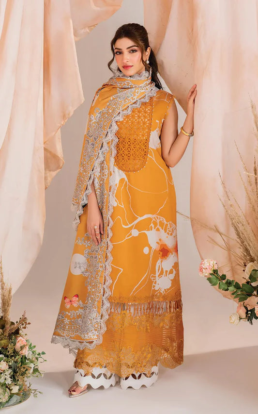 Asifa Nabeel Luxury Lawn Embroidered Collection Solstice Meraki AN-01