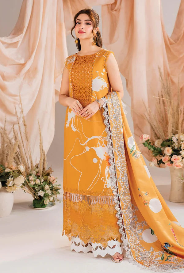 Asifa Nabeel Luxury Lawn Embroidered Collection Solstice Meraki AN-01