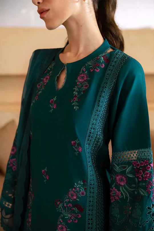 Azure Luxury Lawn Embroidered 3 Piece Unstitched Collection AZ-01