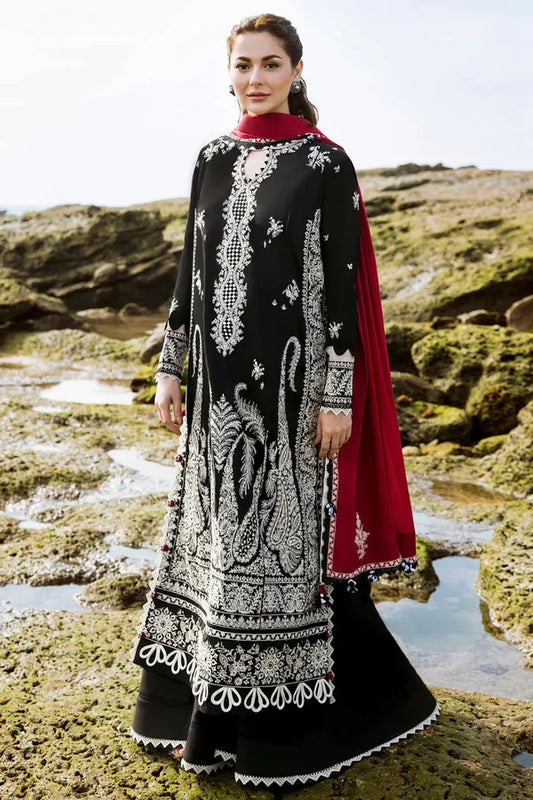 Zaha by Khadijah Shah Lawn Embroidered 3 Piece Unstitched ZH-01